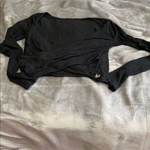 Alo Yoga Amelia Cross Body Crop Long Sleeve- L